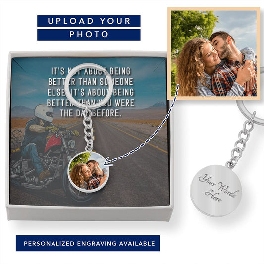 Circle Photo Keychain Emporium Discounts