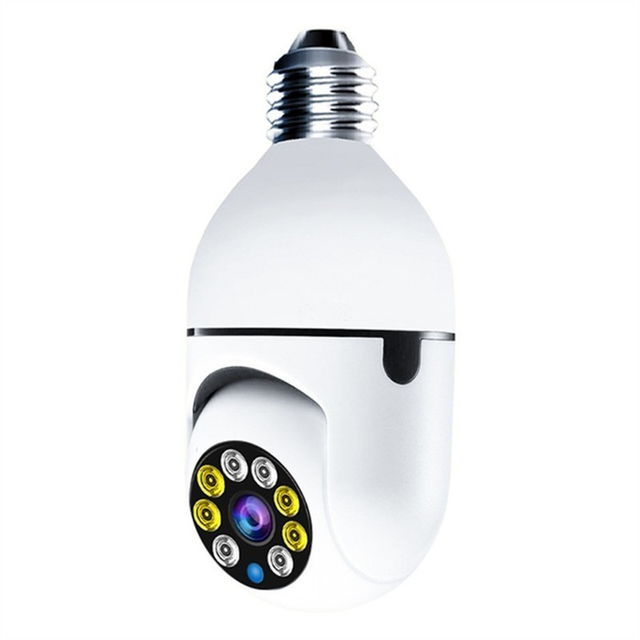 Seeking an affordable yet reliable surveillance camera? The Bulb Surveillance Camera is the ideal choice! This top-tier camera is perfect for home and business security, featuring night vision, human tracking, and WIFI connection. You can stay connected to your camera feed from anywhere, and with two-way audio talk, you can communicate with people on-site. Enjoy quality surveillance without breaking the bank with the Bulb Surveillance Camera.