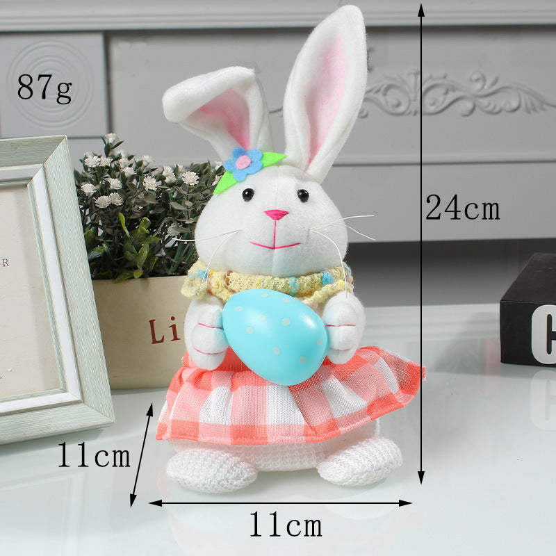 Easter Cartoon Cute Newspaper Egg Radish Luminous Rabbit Tabletop Decoration Emporium Discounts 5 Daily Products Discounts