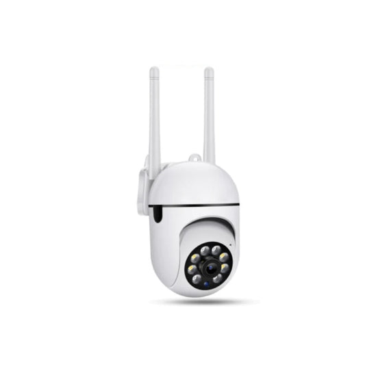 This camera offers 355° H & 90° V field of view for comprehensive monitoring. It has 87° HD lens for maximum clarity. Motion detection uses a humanoid feature recognition algorithm for accurate alarming. Two-way voice & 10m night vision offer secure real-time home safety.