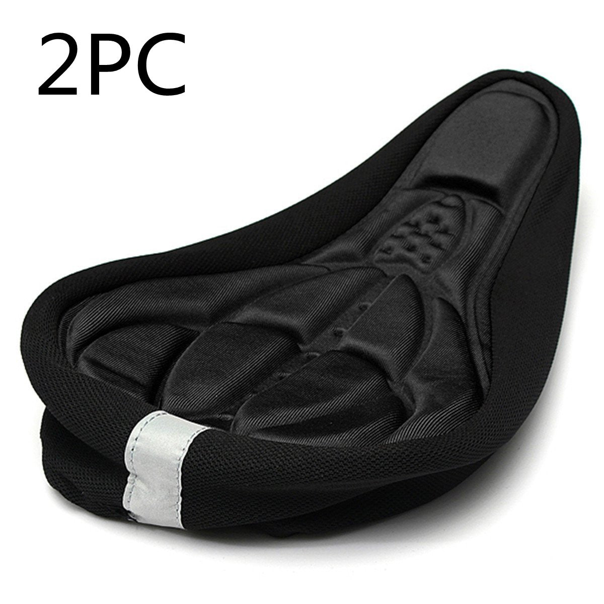 Bicycle embossed breathable mat color 3D breathable seat cover Emporium Discounts Black 2 pieces