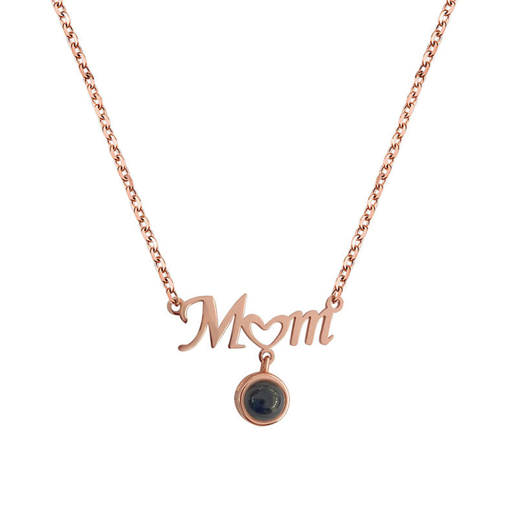 Custom Mom Photo Projection Necklace with Little Heart Emporium Discounts