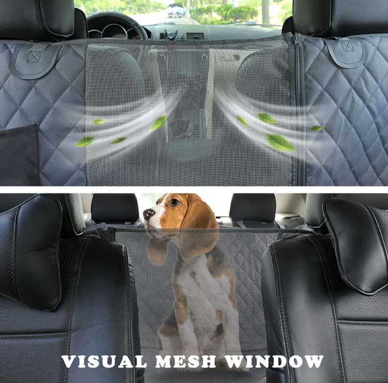 Dog Car Seat Cover Emporium Discounts Tired of your car being covered in pet hair after every ride? Say goodbye to the mess with the Dog Car Seat Cover! Installation is a breeze with quick-install clips, and its practical design includes airflow-enhancing windows and convenient front pockets.