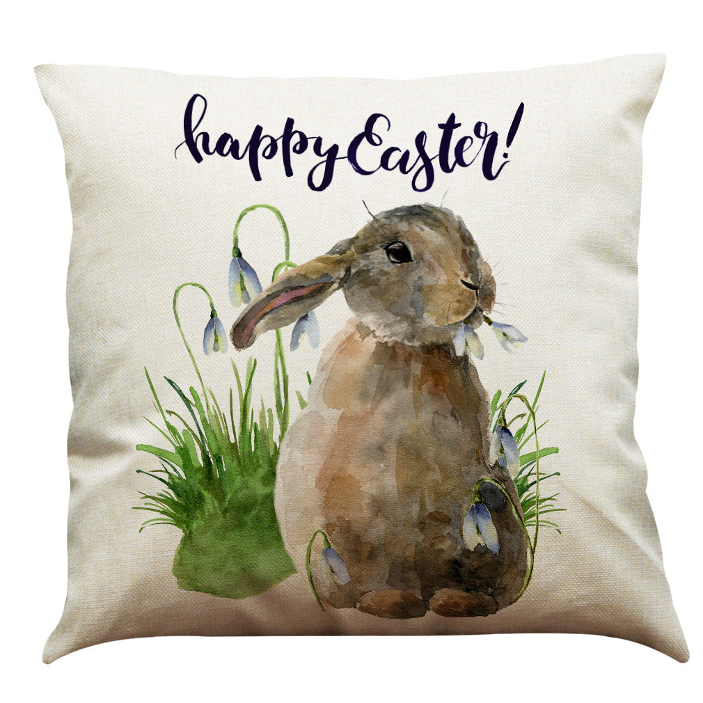 Easter Bunny Cotton And Linen Pillowcase Emporium Discounts 5 Daily Gadget A Day with 20 Percent Discount Happy Easter Rabbit