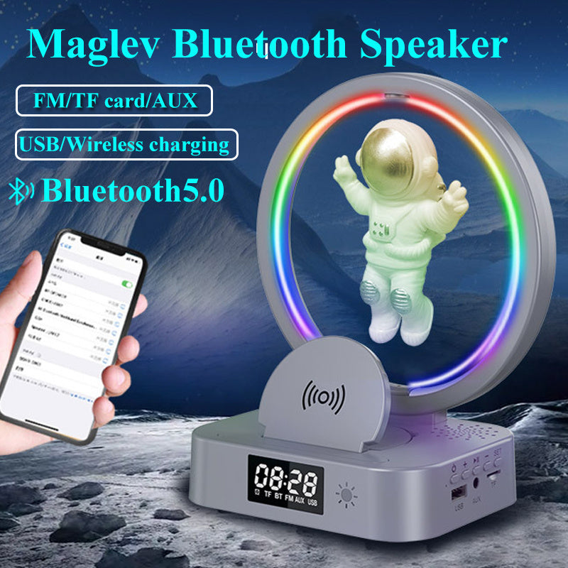 Magnetic Levitation Bluetooth Speaker Astronaut Home RGB Mini Radio TWS Sound Box Outdoor Wireless Subwoofer TF AUX USB Emporium Discounts