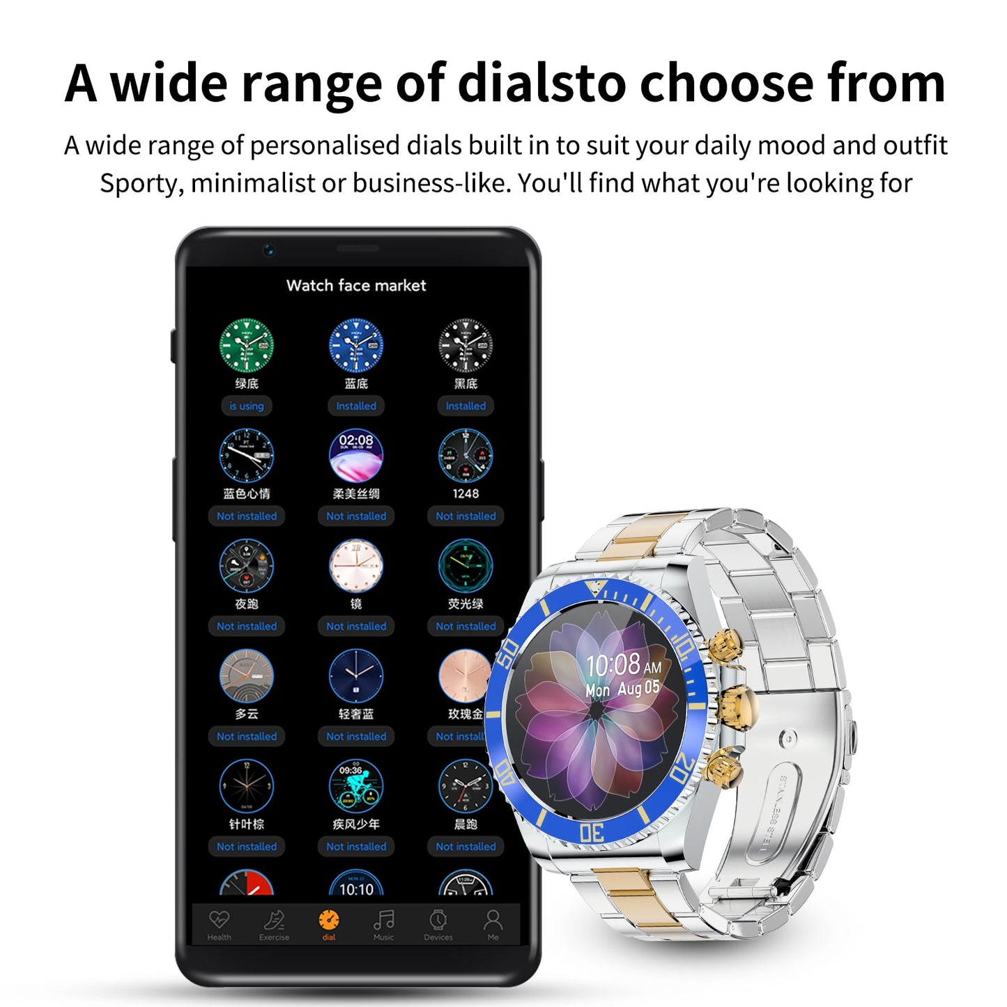 Men's Smart Watch Bluetooth Call Message Display Emporium Discounts