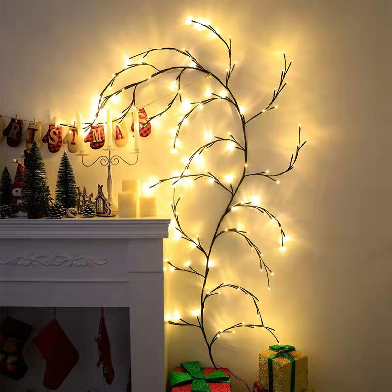 Vines With Lights Christmas Garland Light Flexible DIY Willow Vine Branch LED Light For Room Wall Wedding Party Decor Emporium Discounts