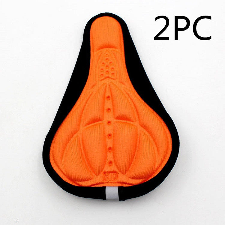 Bicycle embossed breathable mat color 3D breathable seat cover Emporium Discounts Orange 2 pieces